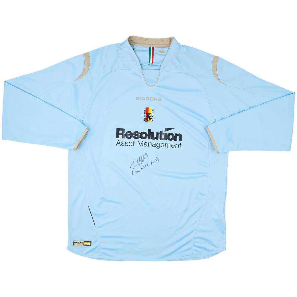 2007-08 Partick Thistle Signed Away L/S Shirt - 8/10 - (XL)