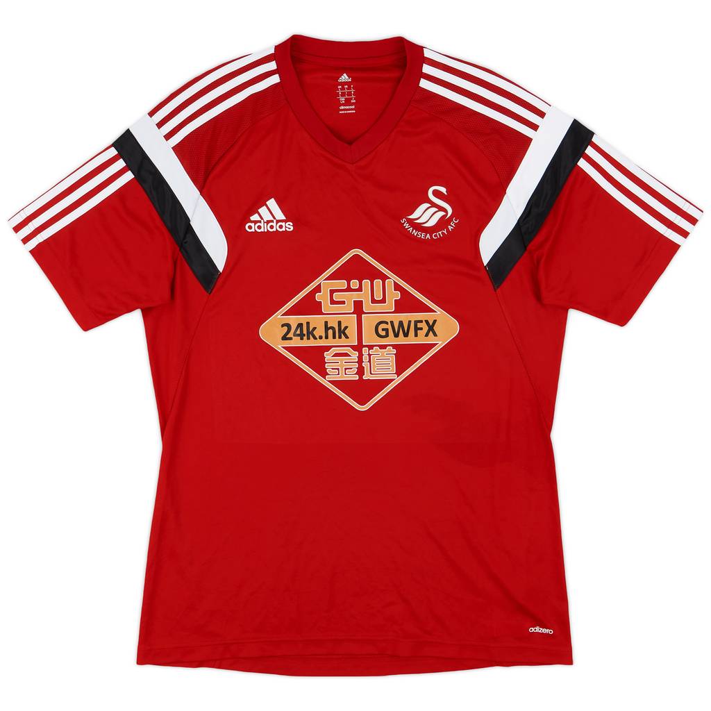 2014-15 Swansea adidas Training Shirt - 9/10 - (L)