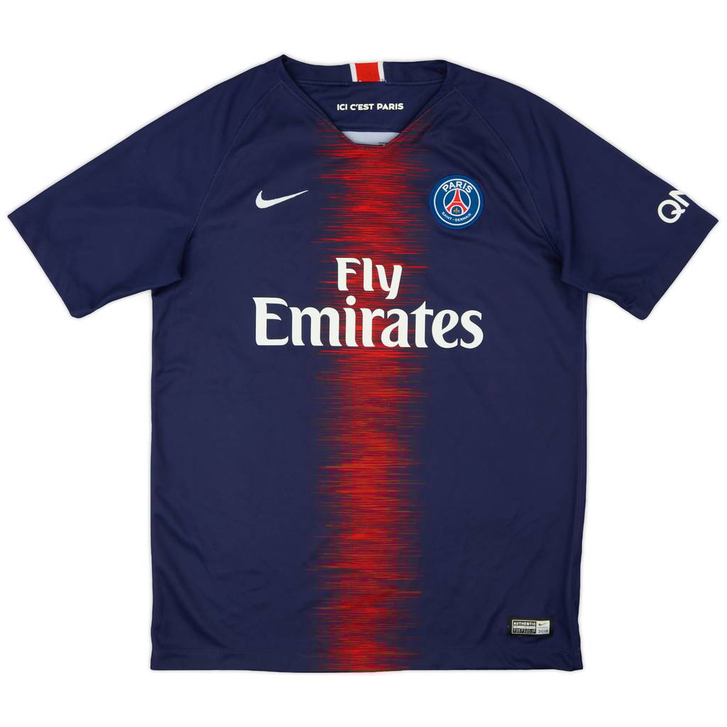 2018-19 Paris Saint-Germain Home Shirt - 9/10 - (XL.Boys)