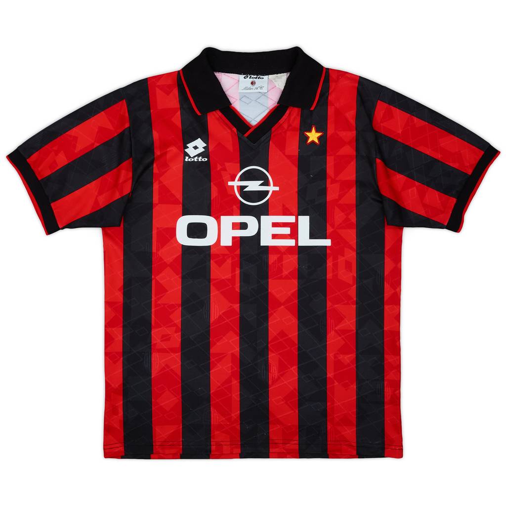 1994-95 AC Milan Home Shirt - 8/10 - (L)