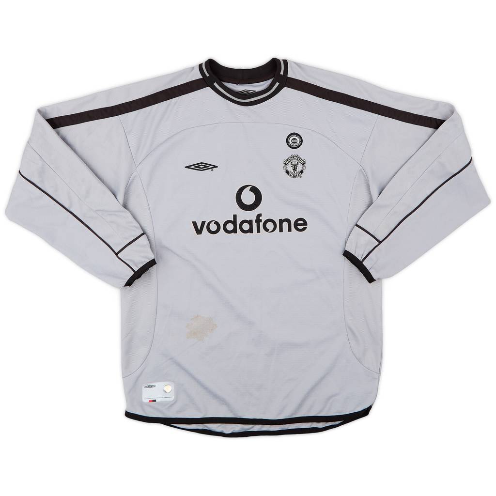 2001-02 Manchester United Centenary GK Shirt - 4/10 - (L.Boys)