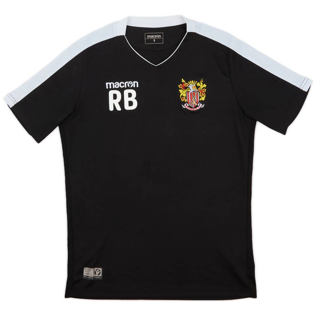 2020-21 Stevenage Staff Issue Macron Training Shirt RB - 8/10 - (S)