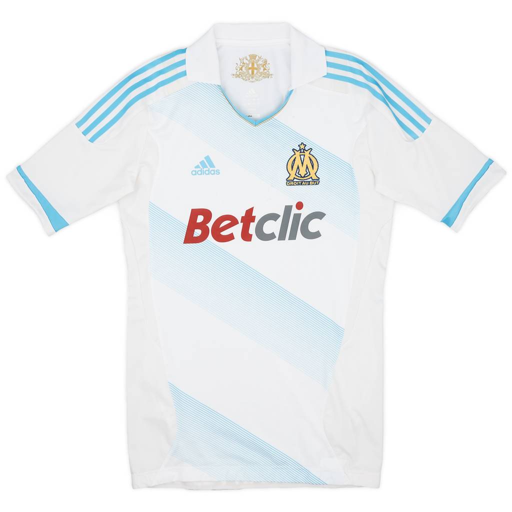 2011-12 Olympique Marseille Player Issue TechFit Home Shirt - 5/10 - (XL)