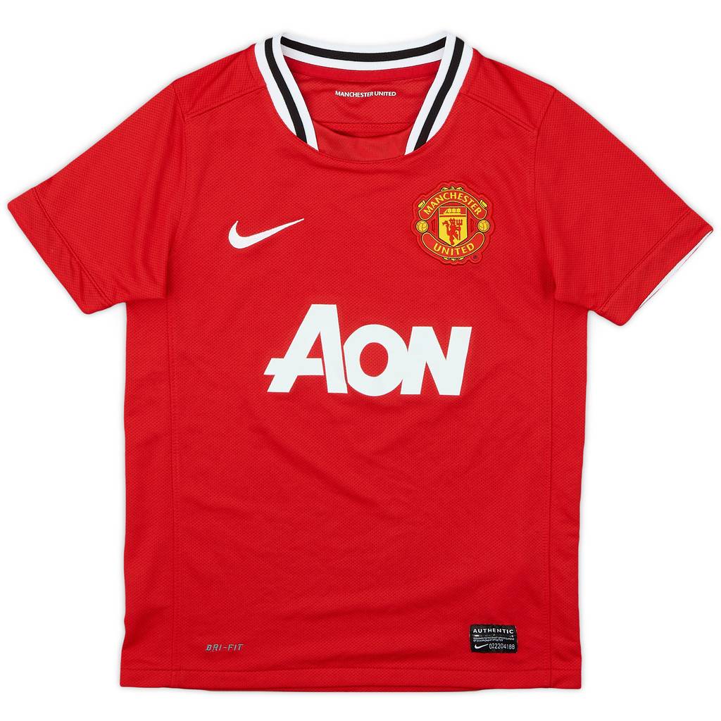 2011-12 Manchester United Home Shirt - 8/10 - (S.Boys)