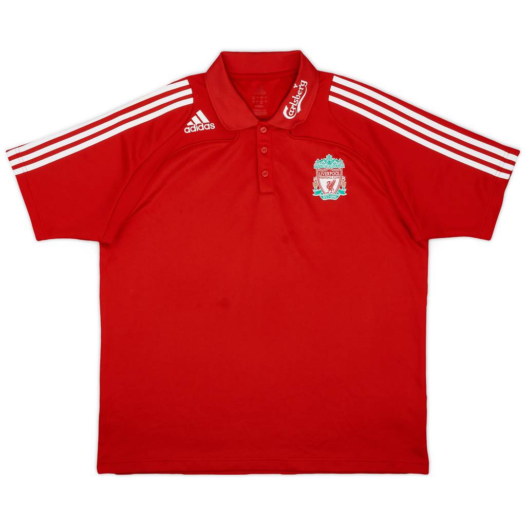 2008-09 Liverpool adidas Polo Shirt - 7/10 - (XL)