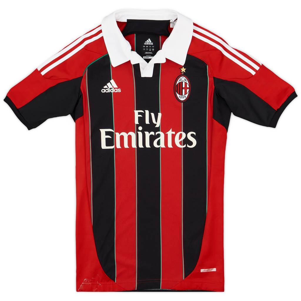 2012-13 AC Milan TechFit Player Issue Home Shirt - 7/10 - (L)