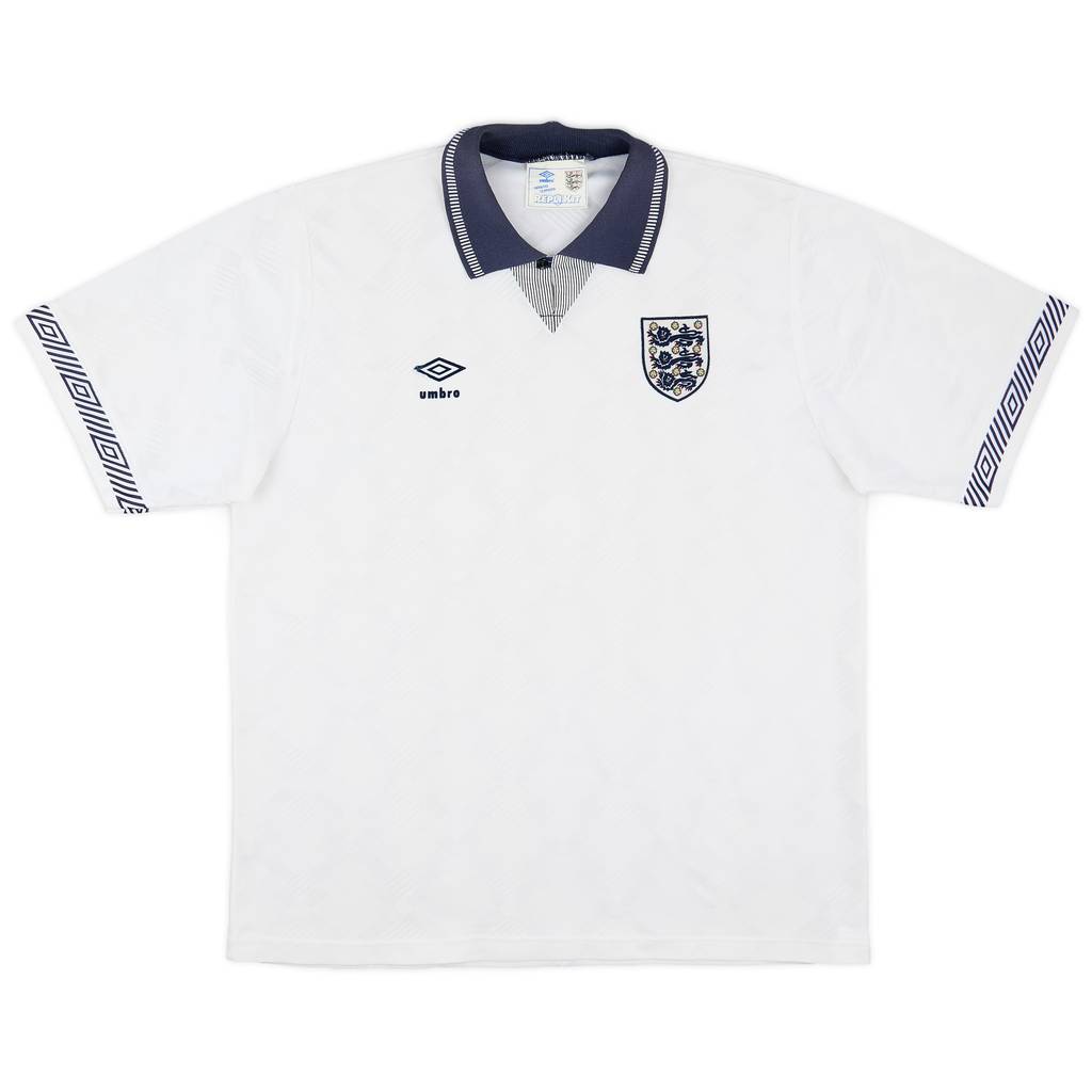 1990-92 England Home Shirt - 5/10 - (L)