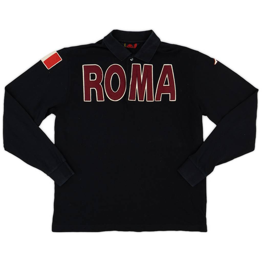 2008-09 Roma Kappa Polo L/S Shirt - 7/10 - (L)