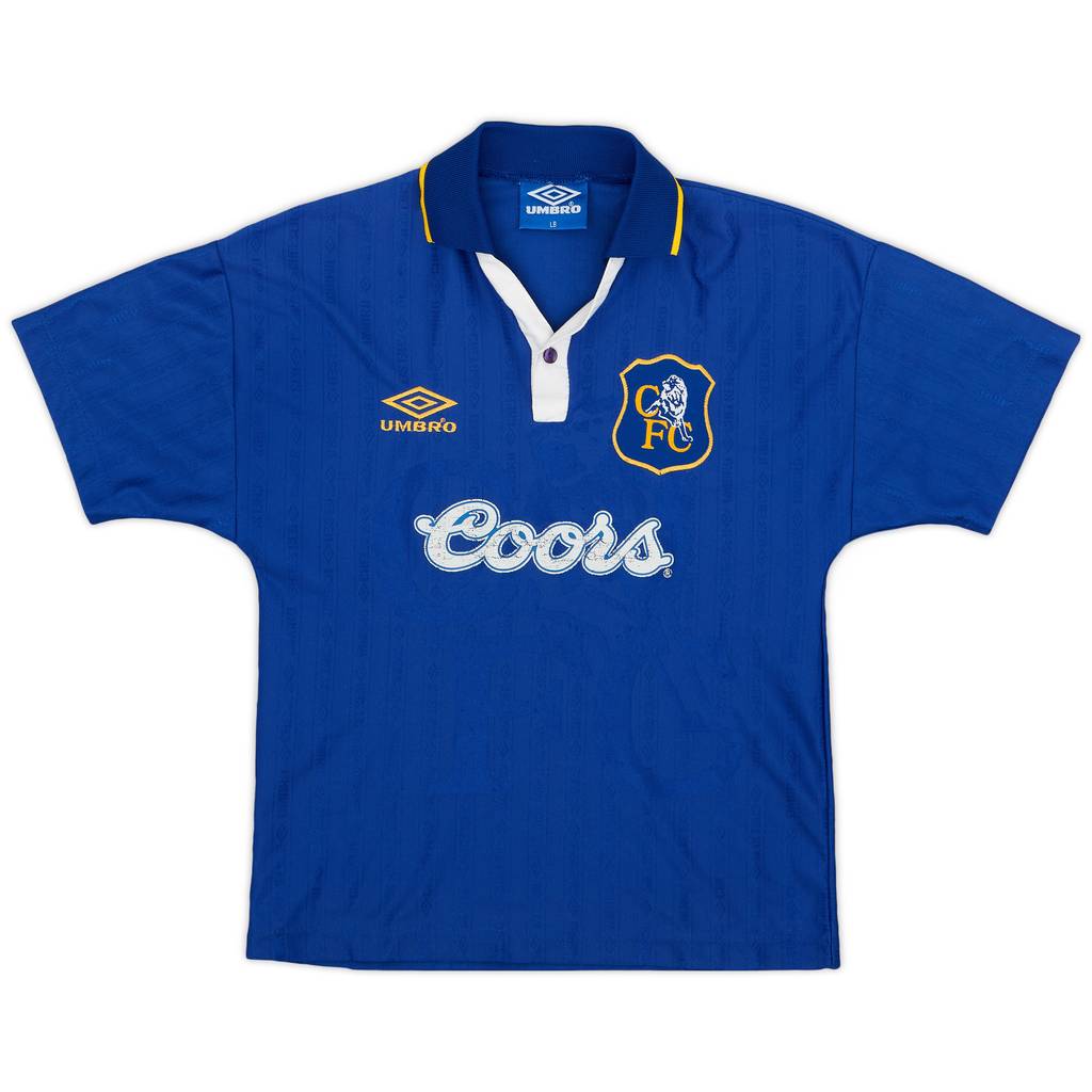 1995-97 Chelsea Home Shirt - 5/10 - (L.Boys)