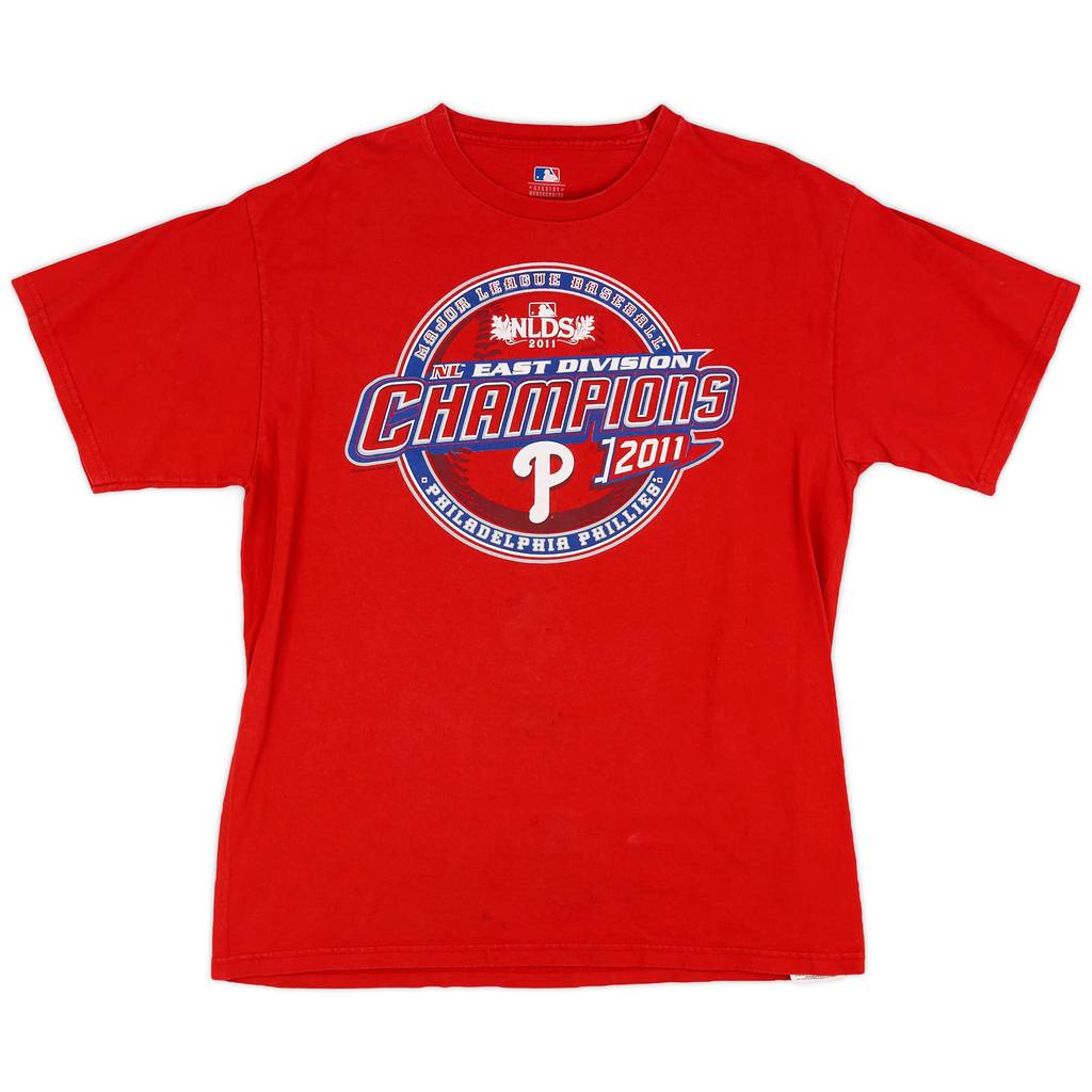 2011 Philadelphia Phillies NL East Division Champions MLB Tee - 6/10 - (L)