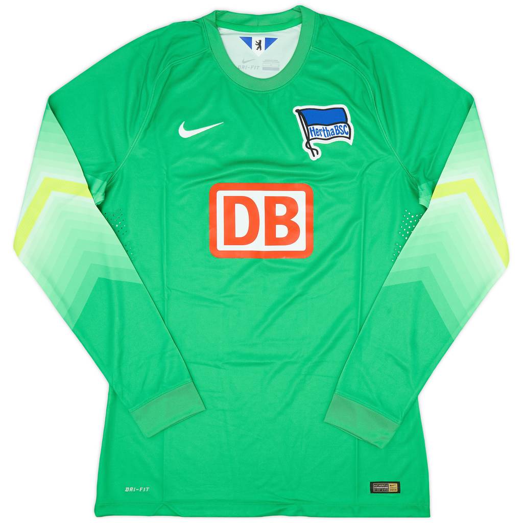 2014-15 Hertha Berlin Player Issue GK Shirt - 10/10 - (L)