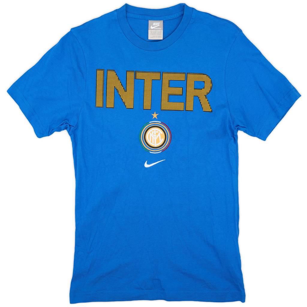 2009-10 Inter Milan Nike Cotton Tee - 8/10 - (S)