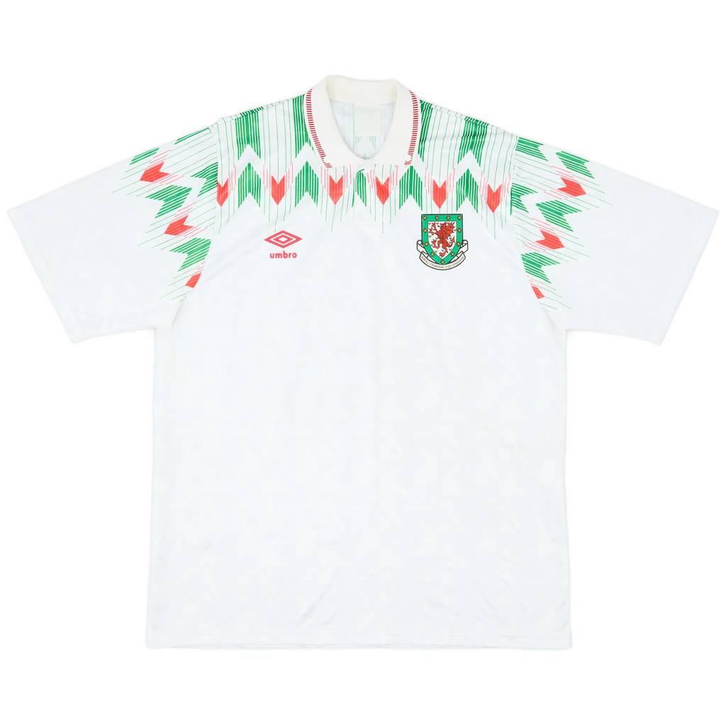 1990-92 Wales Away Shirt - 6/10 - (XL)