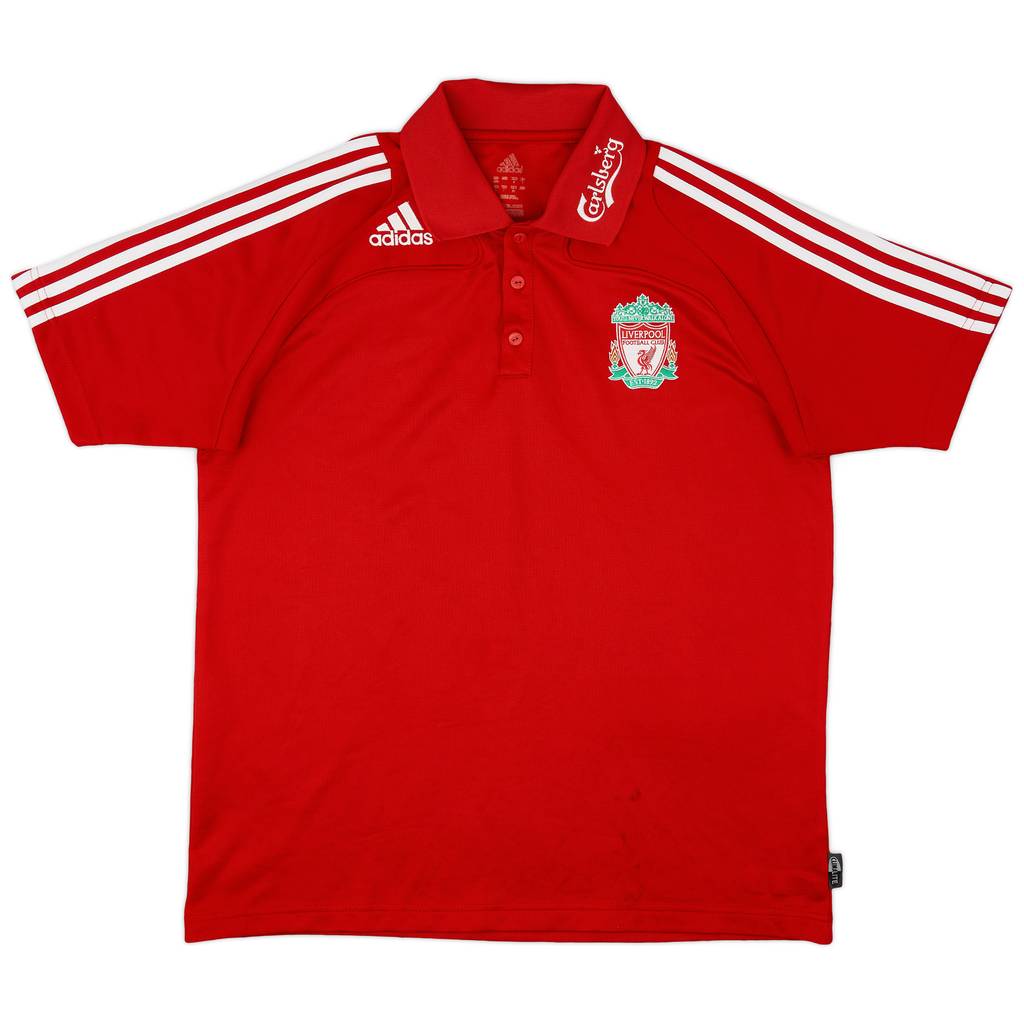 2008-09 Liverpool adidas Polo Shirt - 9/10 - (L)