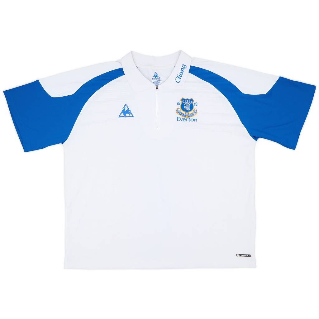 2009-10 Everton Le Coq Sportif 1/4 Zip Polo Shirt - 9/10 - (3XL)