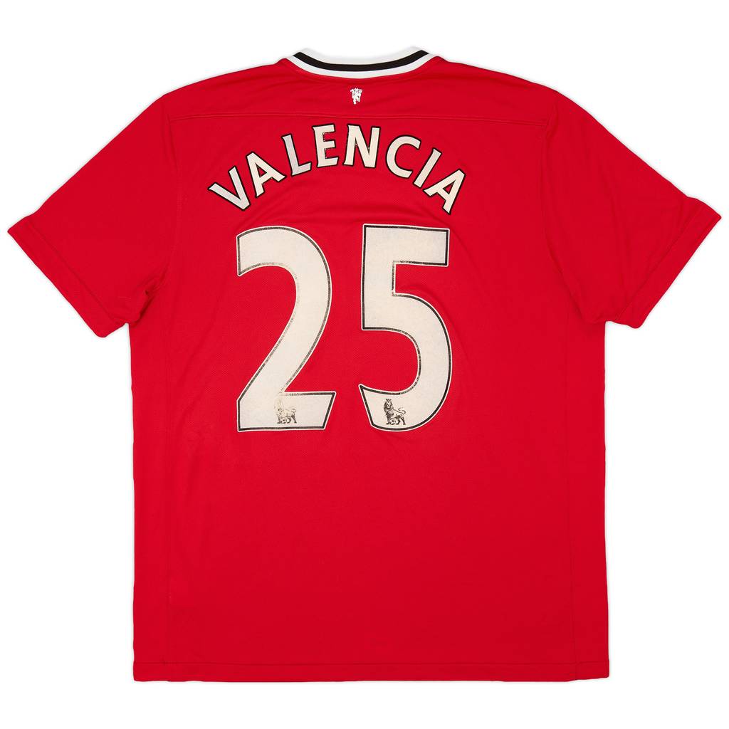 2011-12 Manchester United Home Shirt Valencia #25 - 6/10 - (XL)
