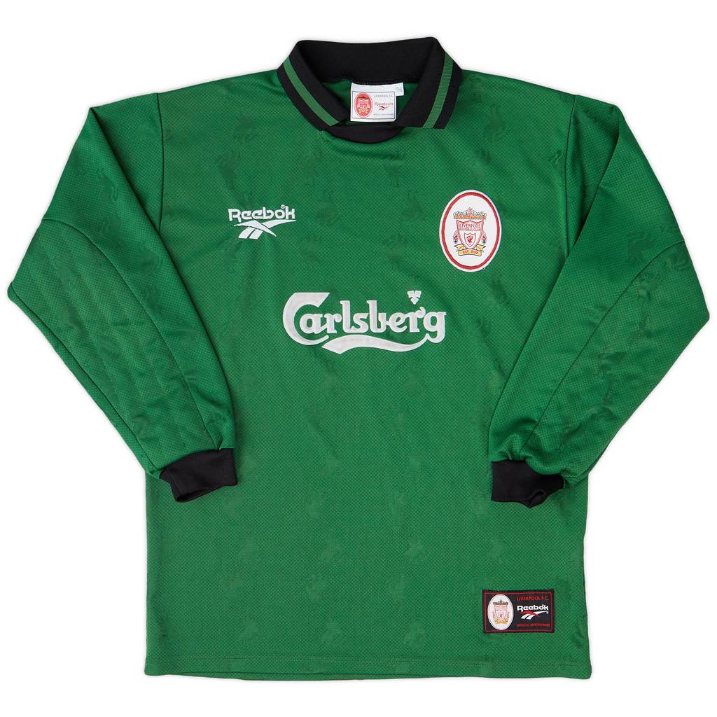 1996-97 Liverpool GK Shirt - 8/10 - (Y)