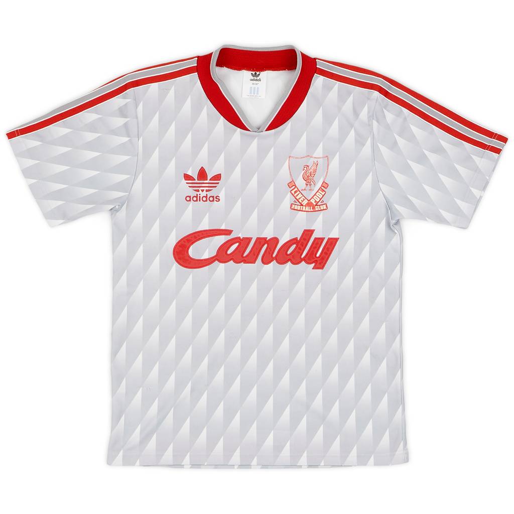1989-91 Liverpool Away Shirt - 8/10 - (M.Boys)