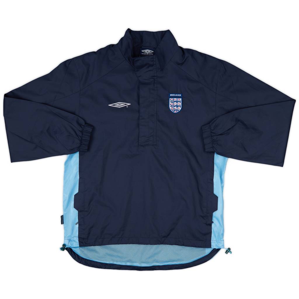 2002-04 England Umbro 1/2 Zip Rain Jacket - 10/10 - (M)