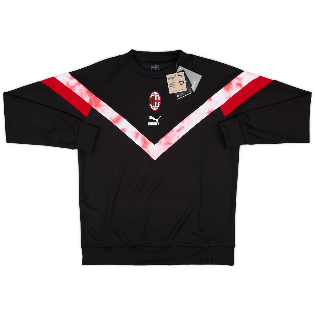 2021-22 AC Milan Puma Hooded Sweat Top (M)