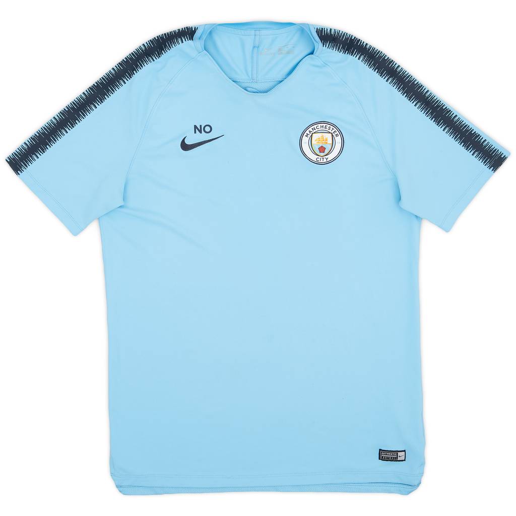 2018-19 Manchester City Staff Issue Nike Training Shirt #NO - 8/10 - (XL)