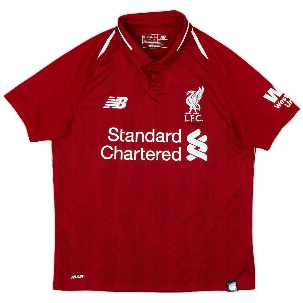 2018-19 Liverpool Home Shirt - 9/10 - (M.Boys)