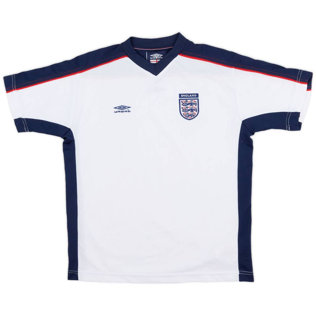 2002-04 England Umbro Training Shirt - 9/10 - (XL.Boys)