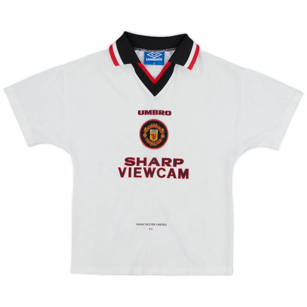 1996-97 Manchester United Away Shirt - 5/10 - (L.Boys)