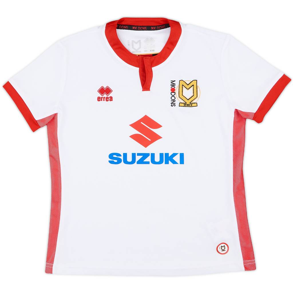 2017-18 MK Dons Home Shirt - 9/10 - (M.Boys)