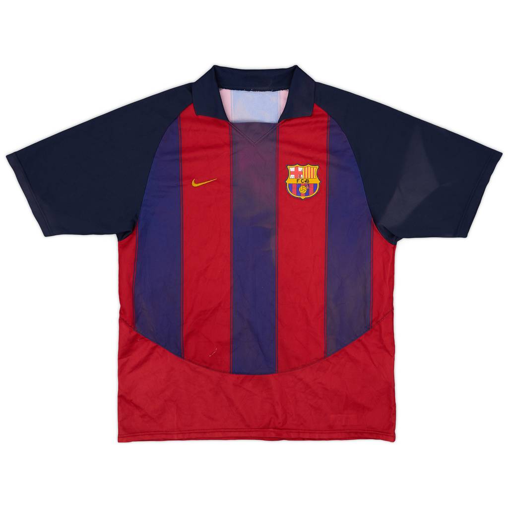 2003-04 Barcelona Basic Home Shirt - 3/10 - (XL)