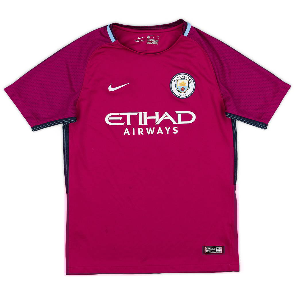 2017-18 Manchester City Away Shirt - 8/10 - (L.Boys)