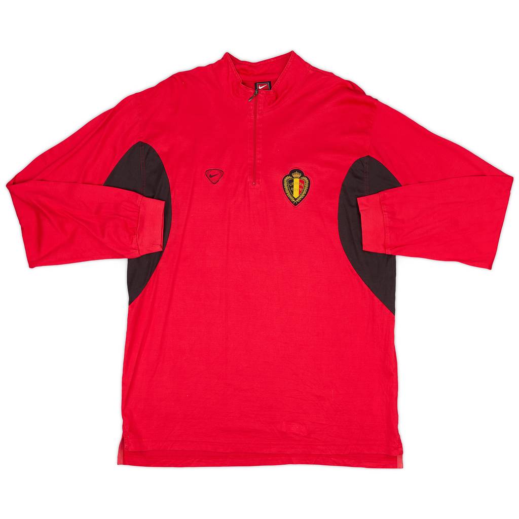 2004-05 Belgium Nike 1/4 Zip Training Top - 9/10 - (L)