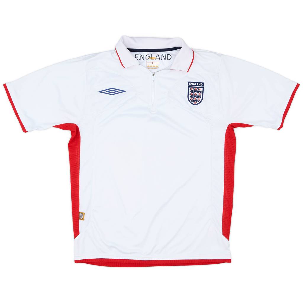 2007-09 England Umbro 1/4 Zip Polo Shirt - 5/10 - (S)