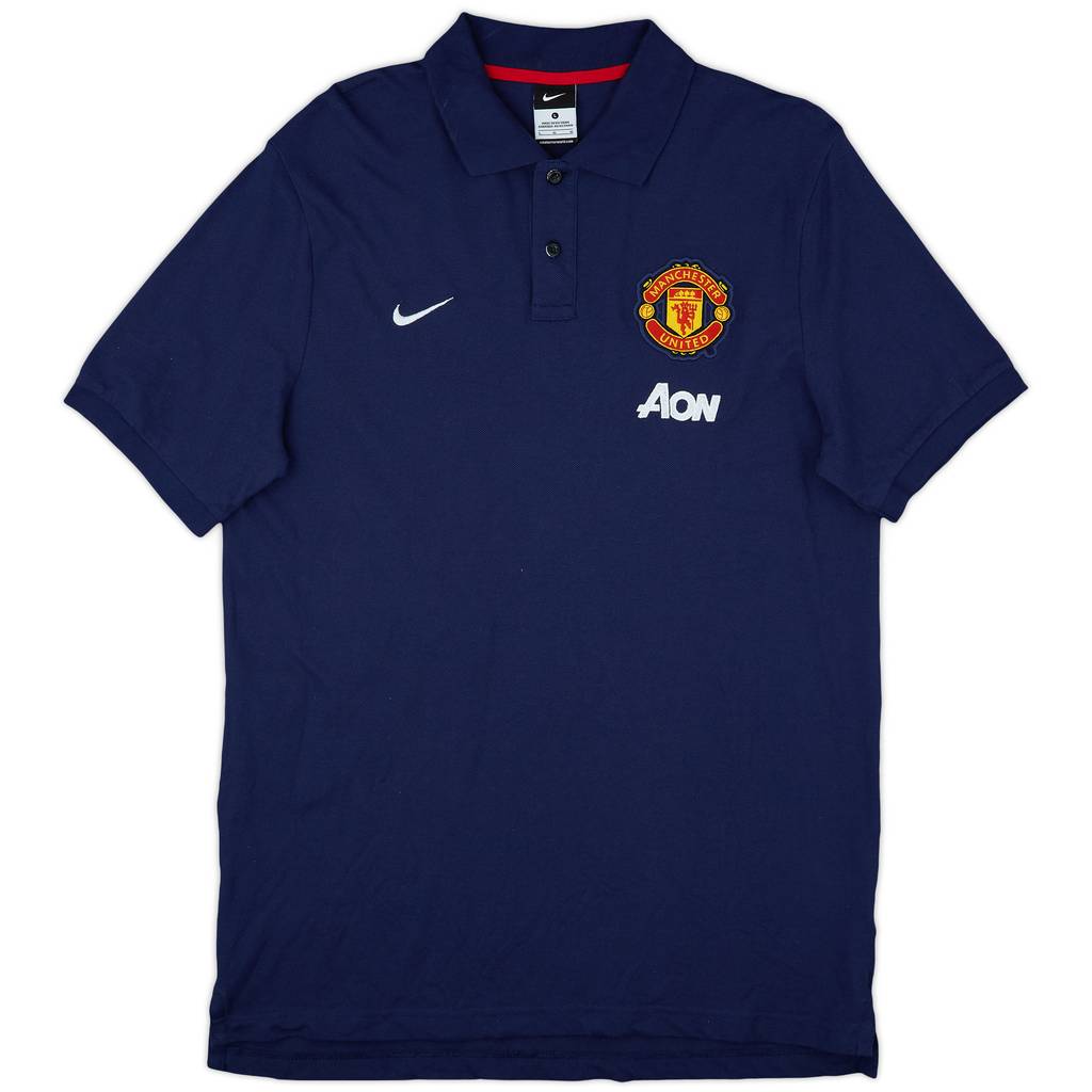 2013-14 Manchester United Nike Polo Shirt - 9/10 - (L)