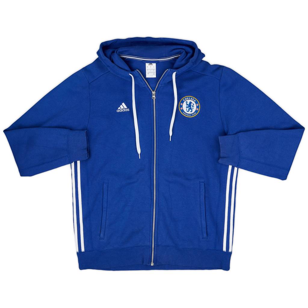 2016-17 Chelsea adidas Hooded Track Jacket - 8/10 - (L)