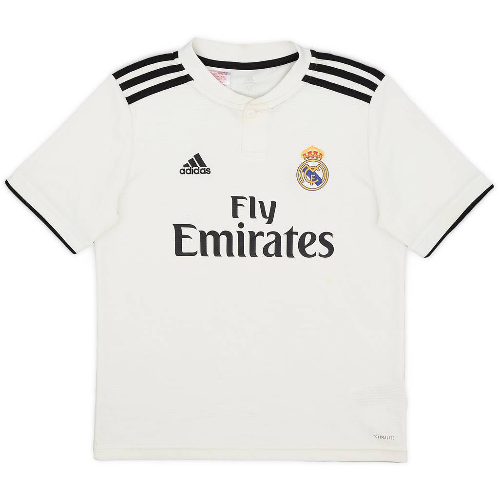 2018-19 Real Madrid Home Shirt - 8/10 - (M.Boys)