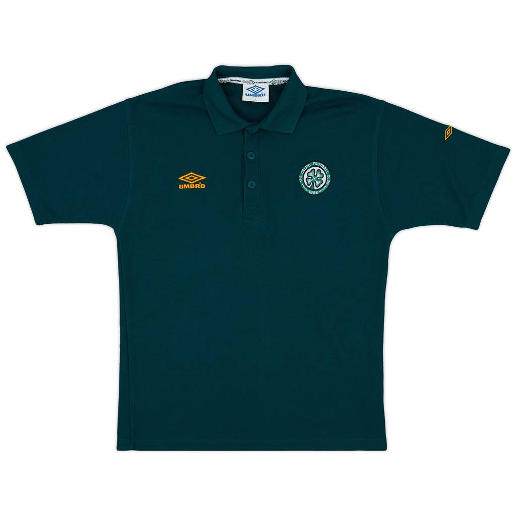 1995-96 Celtic Umbro Polo Shirt - 8/10 - (L)