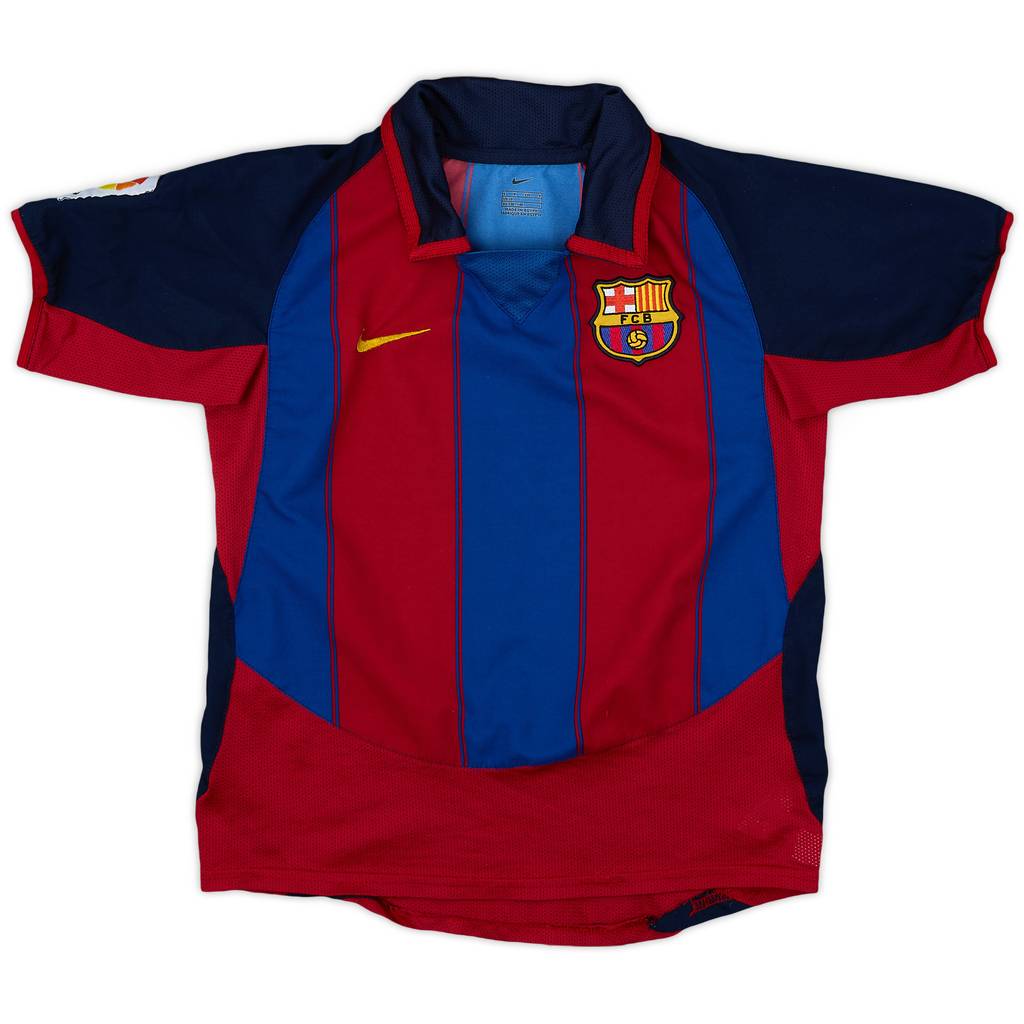 2003-04 Barcelona Home Shirt - 8/10 - (5-6 Years)