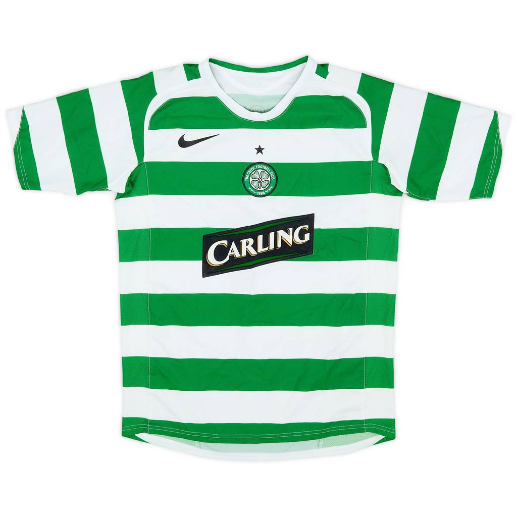 2005-07 Celtic Home Shirt - 7/10 - (L.Boys)