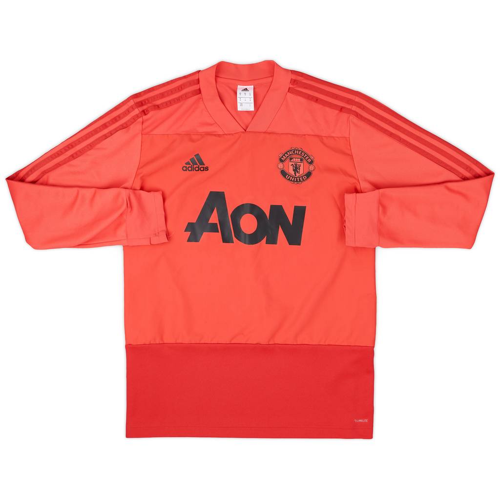 2018-19 Manchester United adidas Sweat Top - 8/10 - (M)