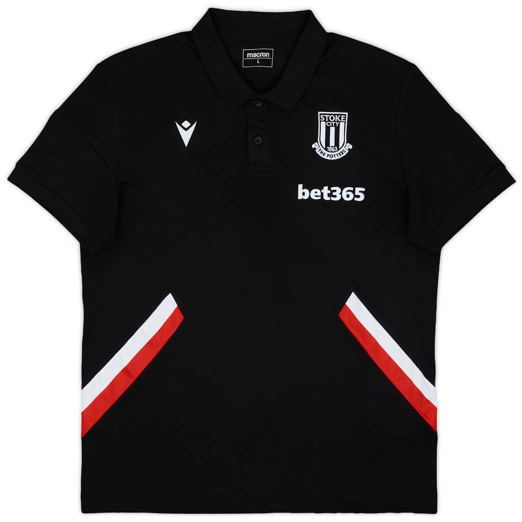 2022-23 Stoke City Macron Training Polo Shirt - 8/10 - (L)