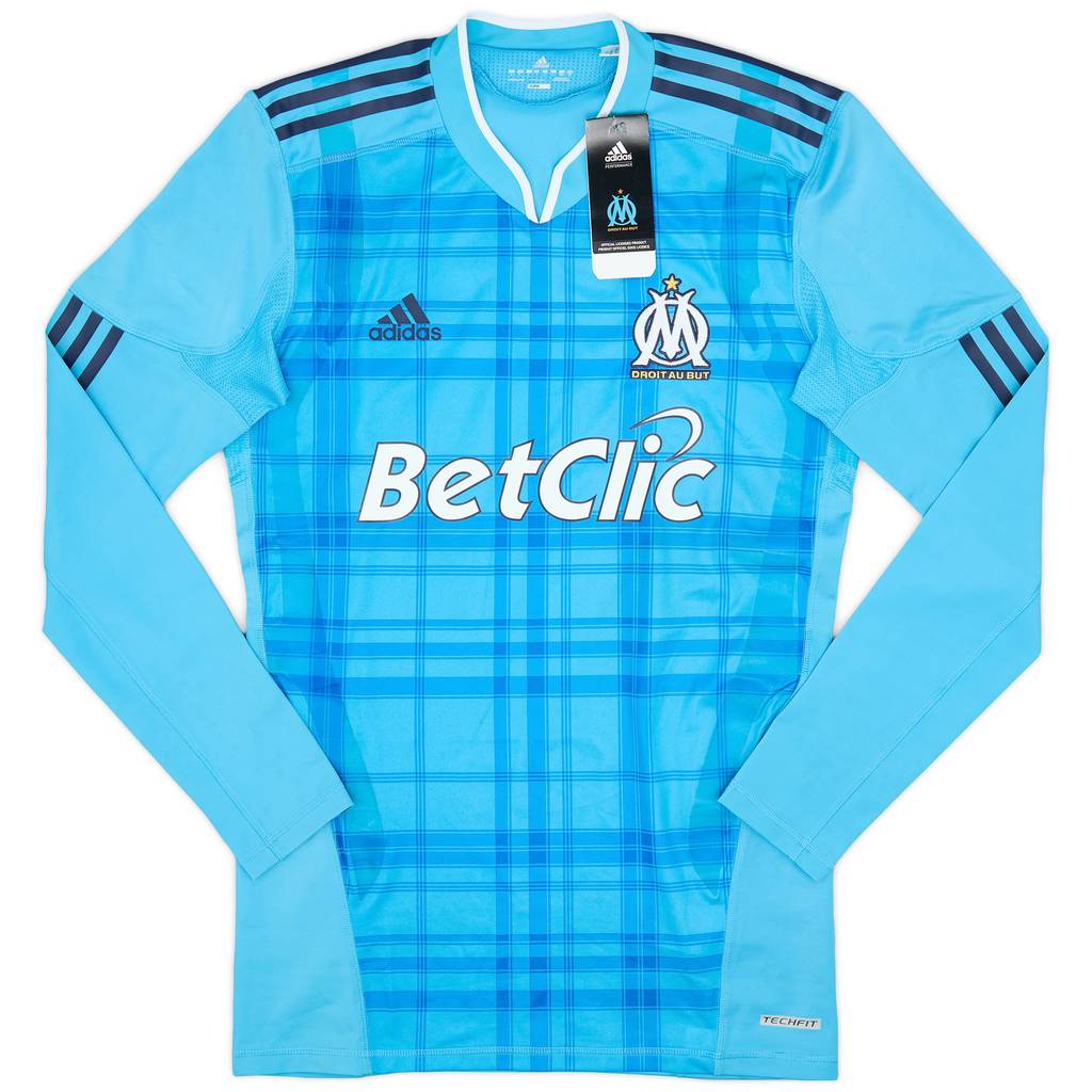 2010-11 Olympique Marseille Player Issue TechFit Away L/S Shirt (L)