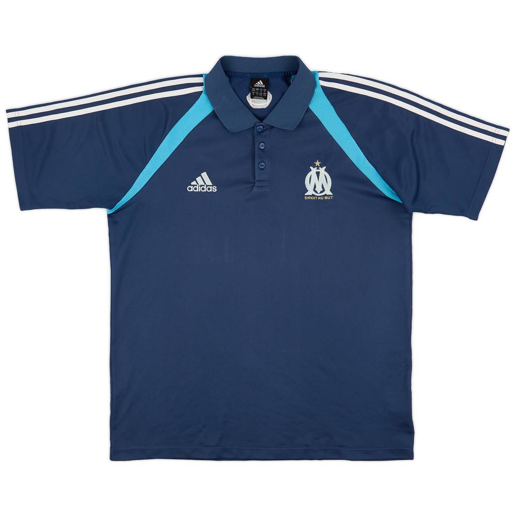 2004-05 Olympique Marseille adidas Polo Shirt - 8/10 - (L/XL)