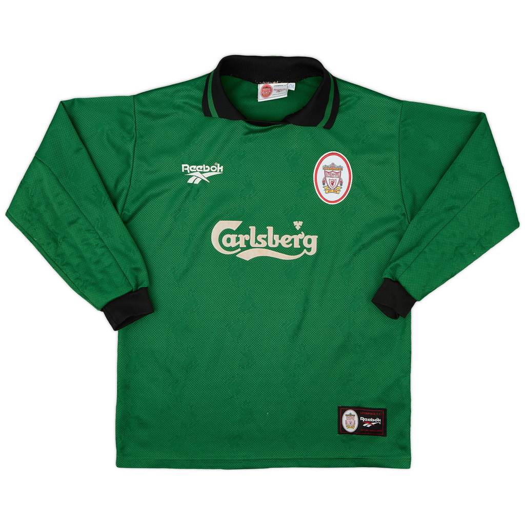 1996-97 Liverpool GK Shirt - 8/10 - (Y)