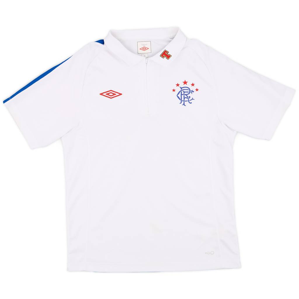 2010-11 Rangers Umbro 1/4 Zip Polo Shirt - 8/10 - (M)