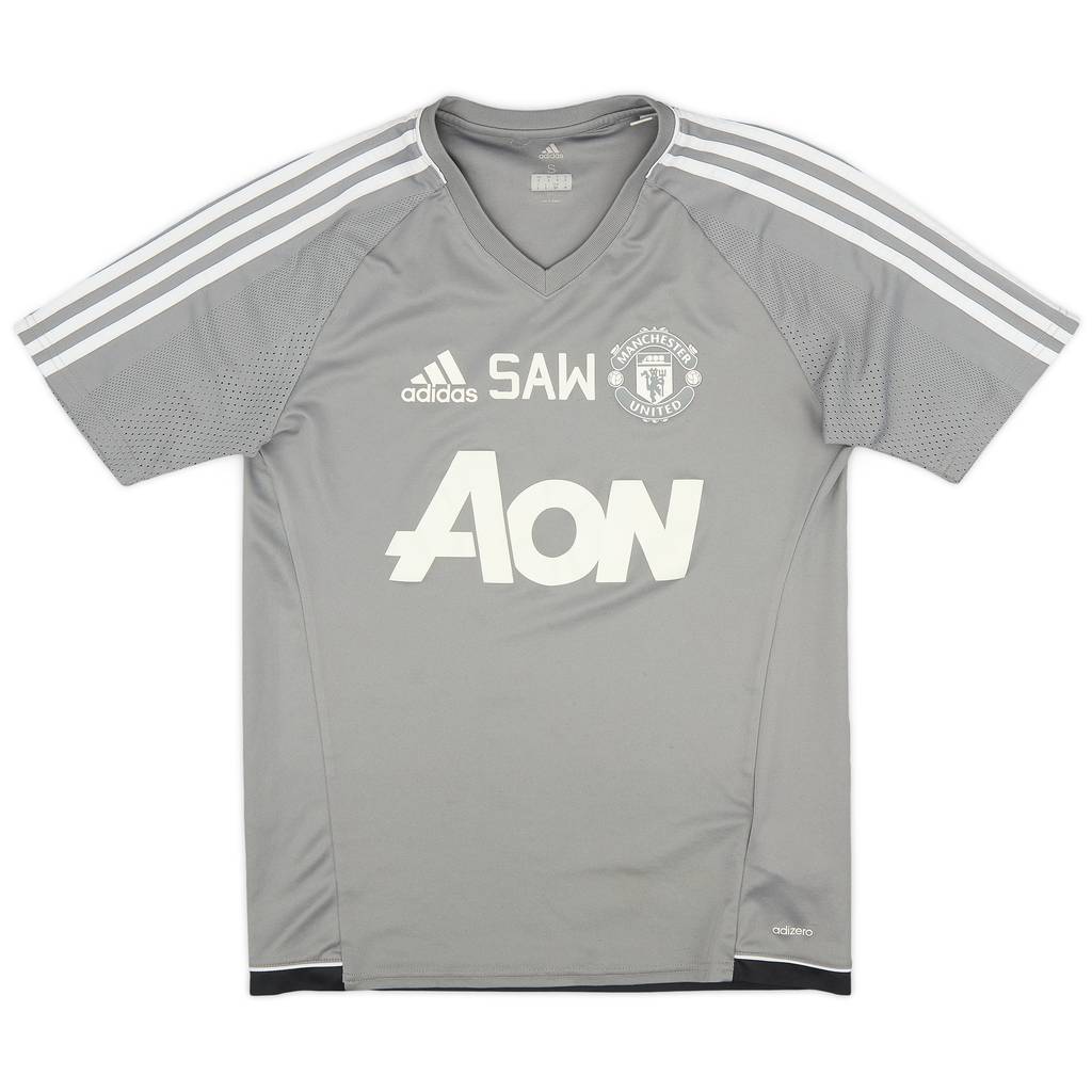 2017-18 Manchester United Staff issue adidas Training Shirt 'SAW' - 7/10 - (S)