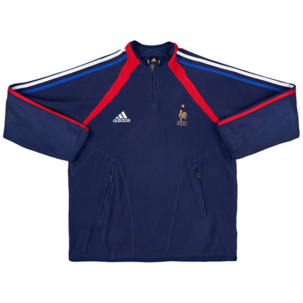 2003-04 France adidas 1/4 Zip Fleece Top - 9/10 - (M/L)