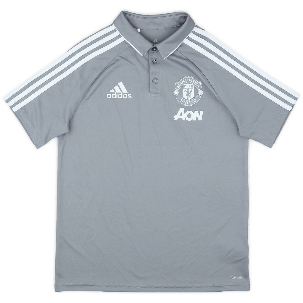 2017-18 Manchester United adidas Polo Shirt - 9/10 - (L.Boys)
