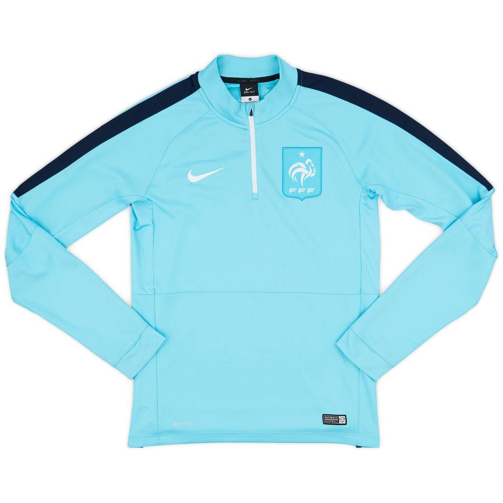 2015-16 France Nike 1/4 Zip Drill Top - 5/10 - (S)