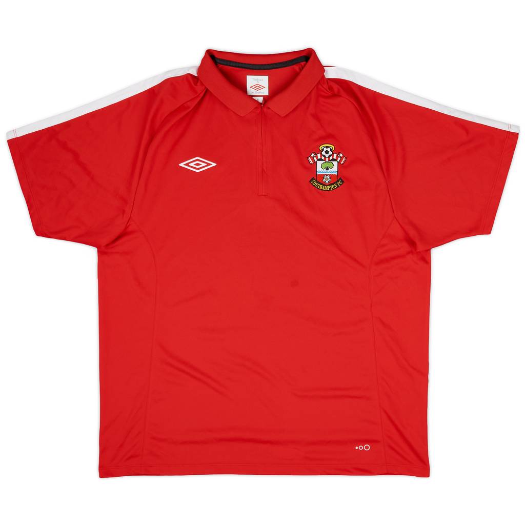 2010-11 Southampton Umbro 1/4 Zip Polo Shirt - 9/10 - (XL)